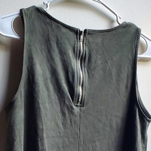 Forever 21 Faux Suede Green Tunic Size Small - Picture 14 of 16
